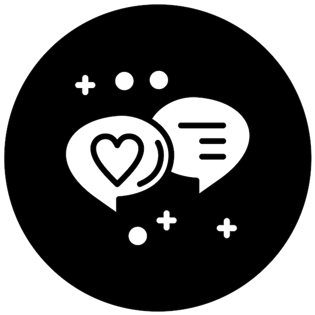 Diseño vectorial de burbujas de chat Estilo de icono