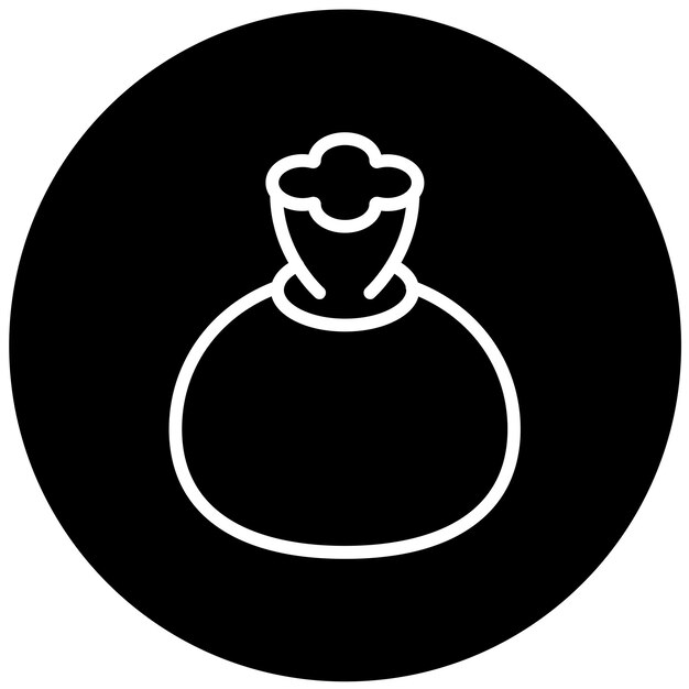 Diseño vectorial Burrata Estilo de icono