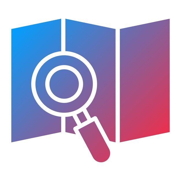 Diseño vectorial de búsqueda Estilo de icono del mapa