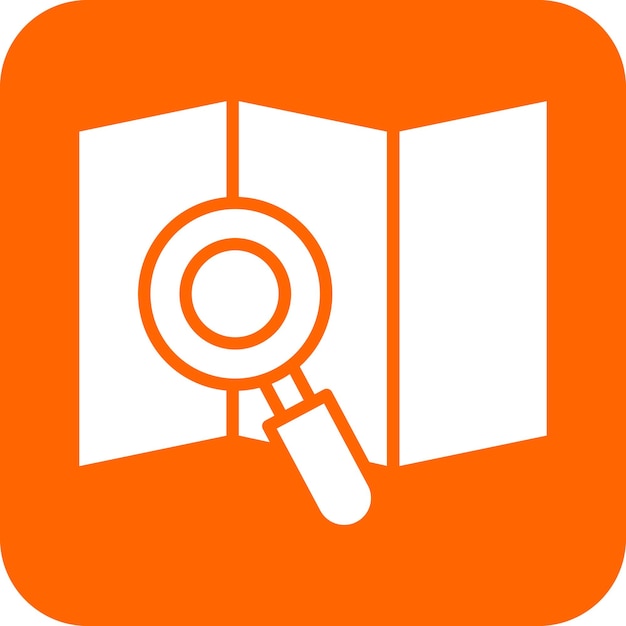 Diseño vectorial de búsqueda Estilo de icono del mapa