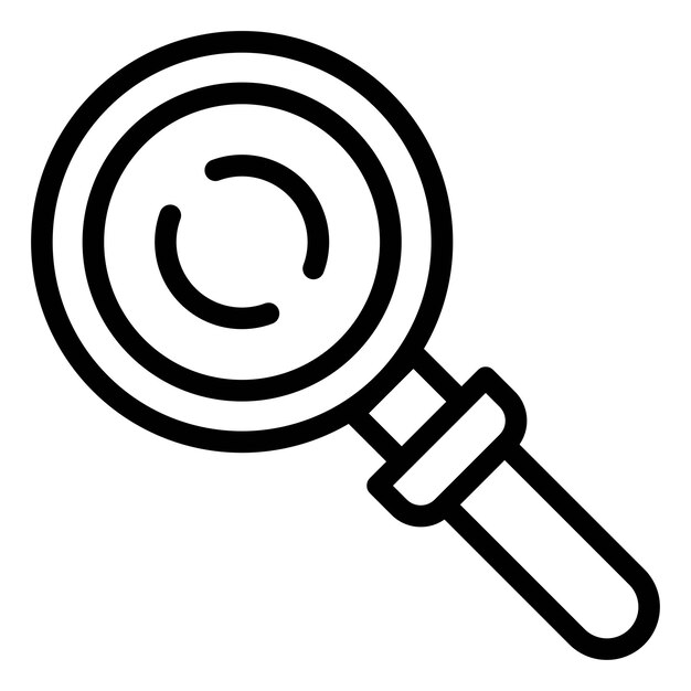 Diseño vectorial de búsqueda de estilo de icono