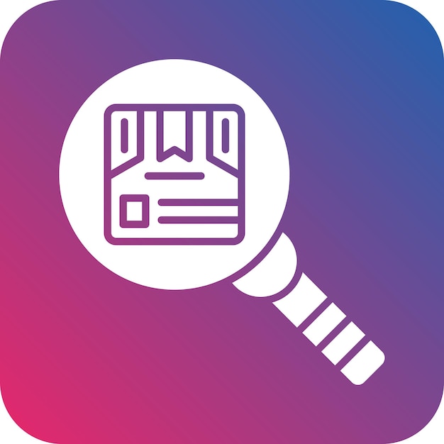 Diseño vectorial de búsqueda de estilo de icono