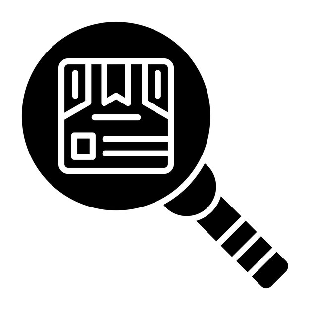 Diseño vectorial de búsqueda de estilo de icono