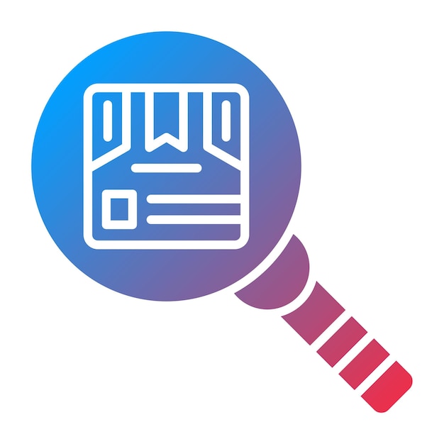 Diseño vectorial de búsqueda de estilo de icono