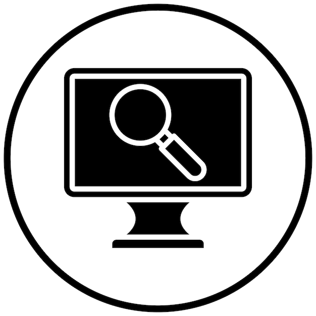 Diseño vectorial de búsqueda de estilo de icono