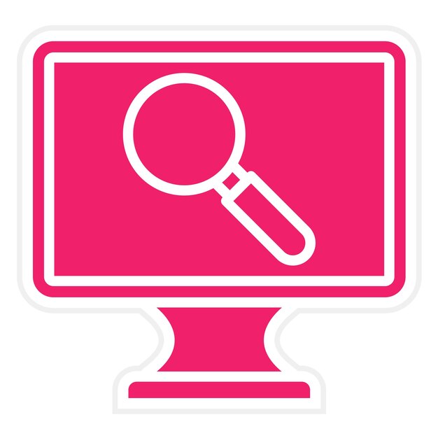 Diseño vectorial de búsqueda de estilo de icono