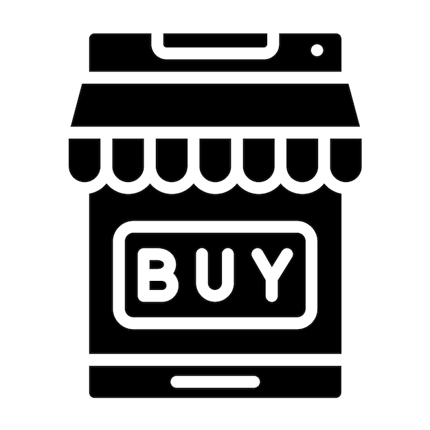 Diseño vectorial BuyOnline Estilo de icono