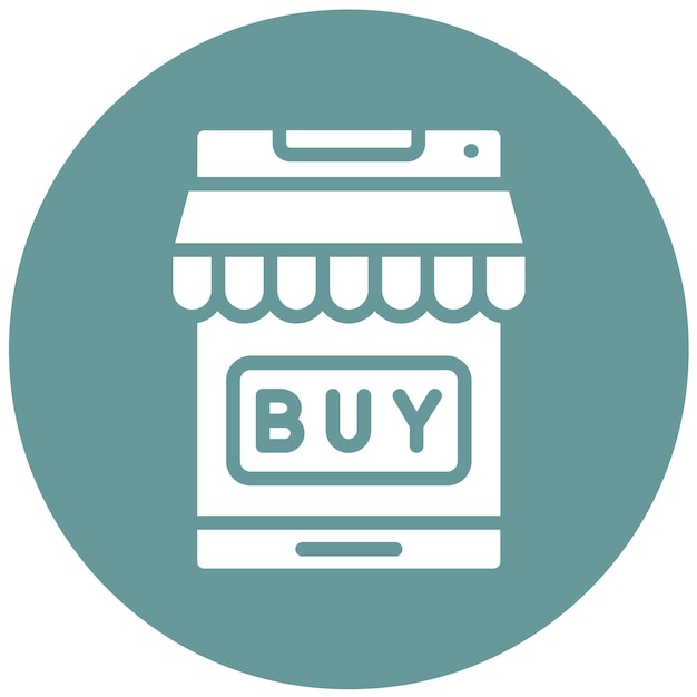 Diseño vectorial BuyOnline Estilo de icono
