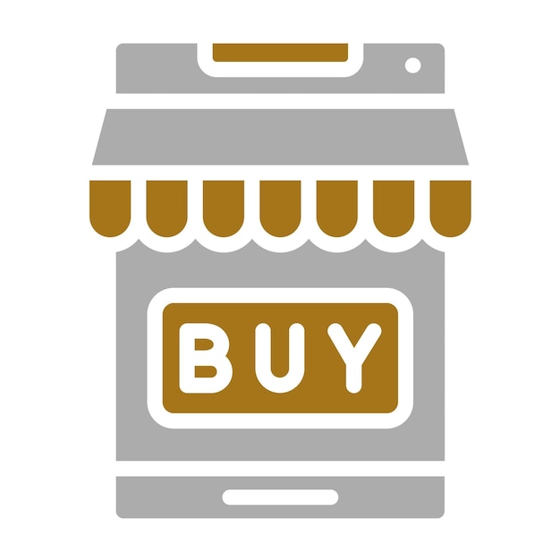 Diseño vectorial BuyOnline Estilo de icono