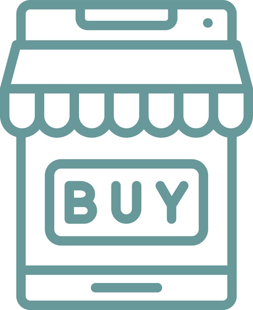 Diseño vectorial BuyOnline Estilo de icono