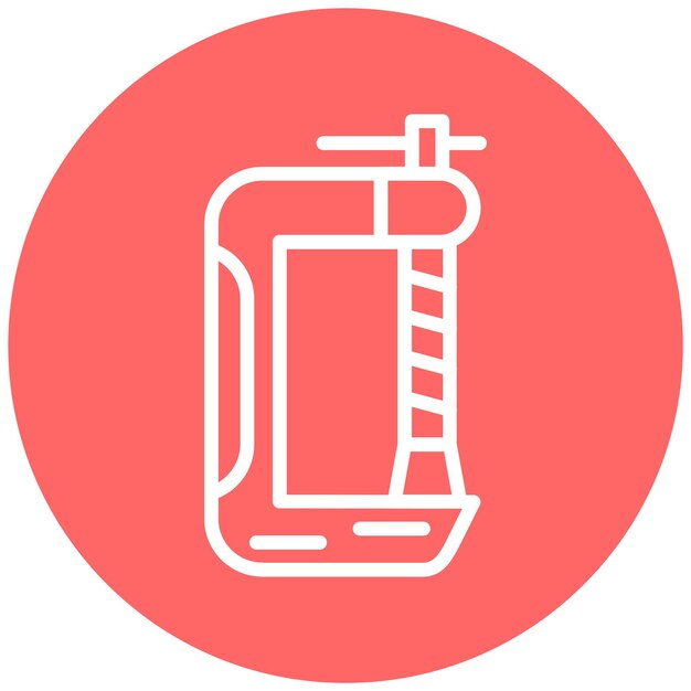 Diseño vectorial C Estilo del icono de la pinza