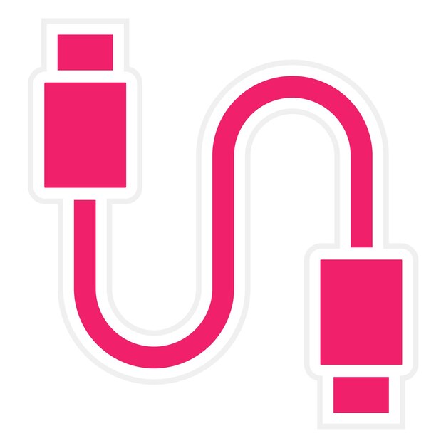 Diseño vectorial del cable Seleccione el estilo del icono