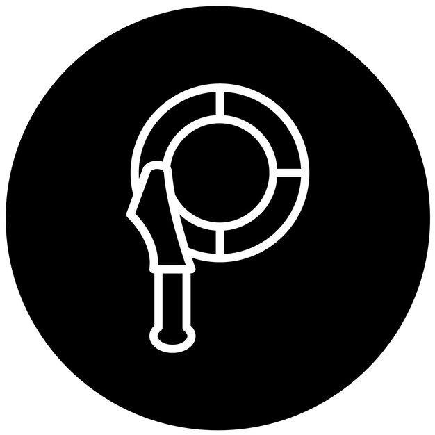 Diseño vectorial de la cadena de llave del filtro de aceite Estilo del icono