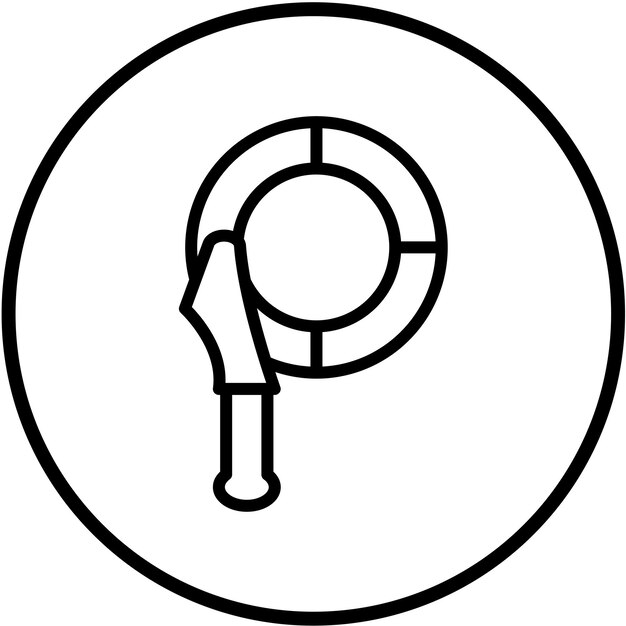 Diseño vectorial de la cadena de llave del filtro de aceite Estilo del icono