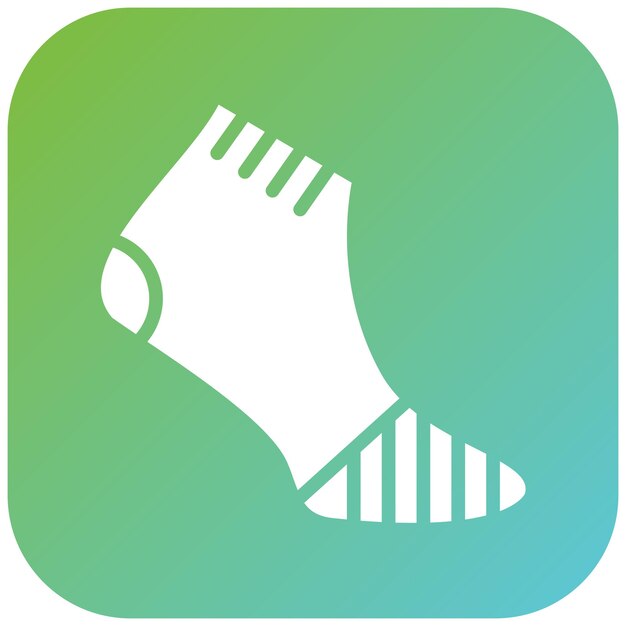 Vector diseño vectorial de calcetines de esquí estilo de icono