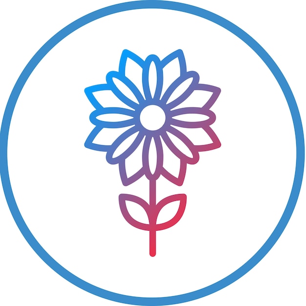 Diseño vectorial Calendula Estilo del icono