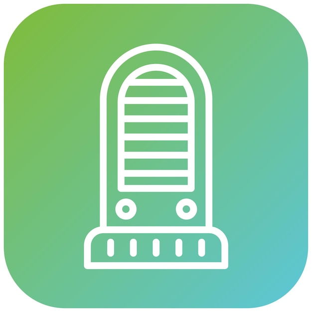 Diseño vectorial Calentador de torre Estilo de icono