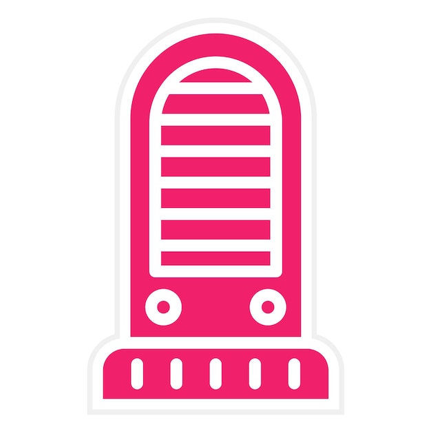 Diseño vectorial Calentador de torre Estilo de icono
