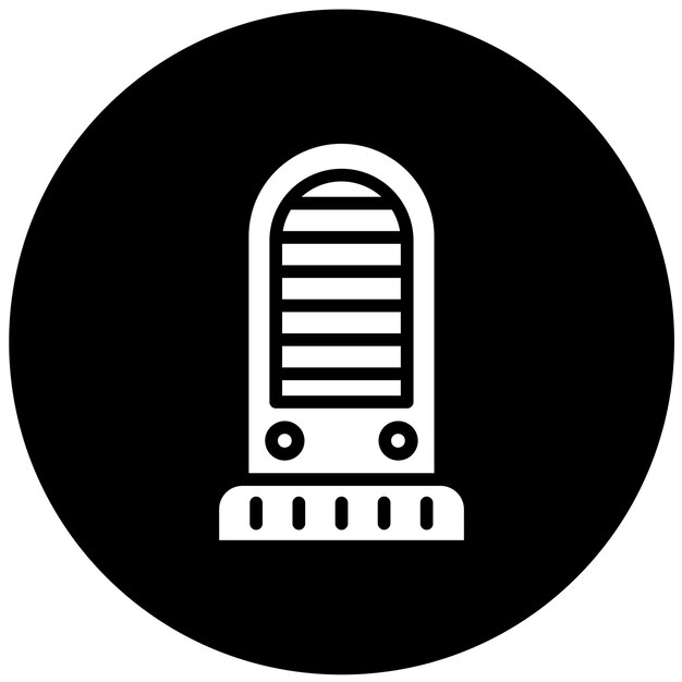 Diseño vectorial Calentador de torre Estilo de icono
