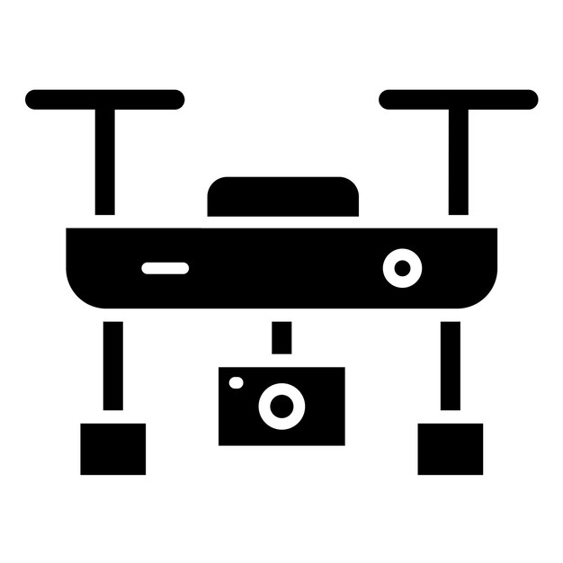 Diseño vectorial de la cámara Drone Icon Style
