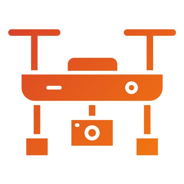 Diseño vectorial de la cámara Drone Icon Style