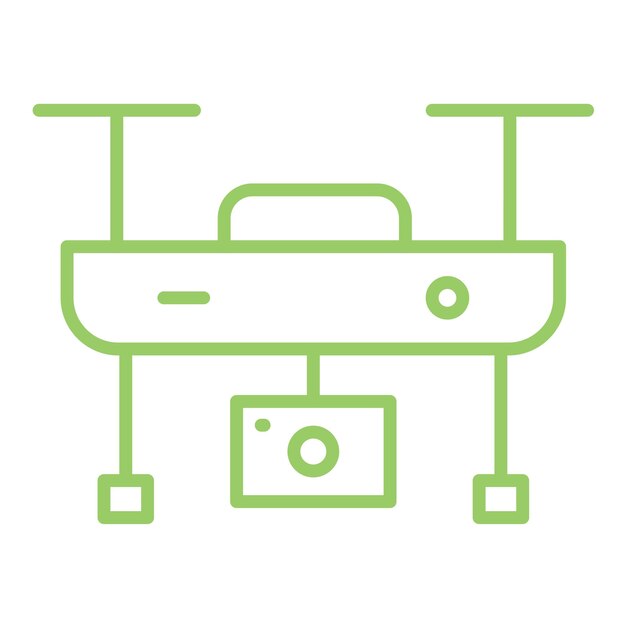 Diseño vectorial de la cámara Drone Icon Style