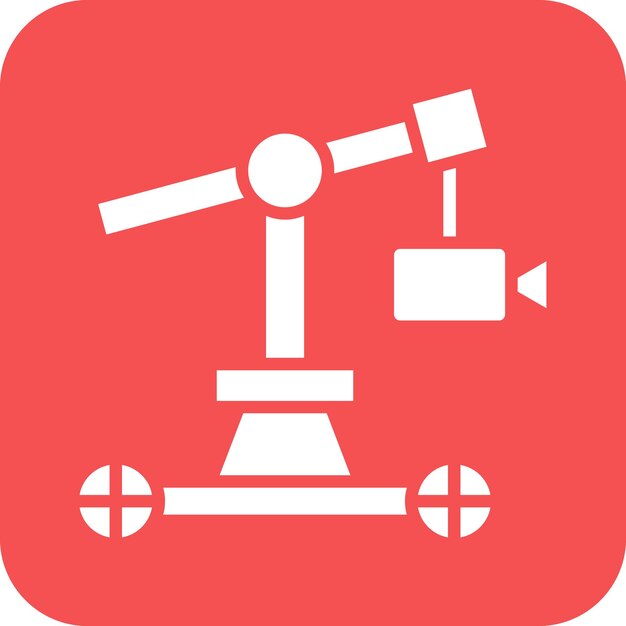 Diseño vectorial de la cámara Estilo del icono de la grúa