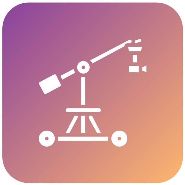 Diseño vectorial de la cámara Estilo del icono de la grúa