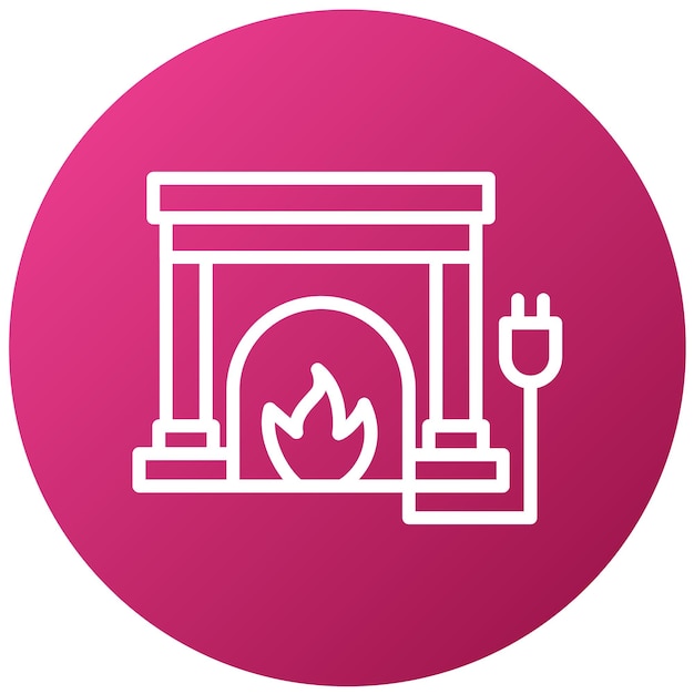 Diseño vectorial Caminera eléctrica Estilo de icono