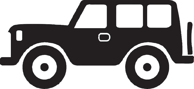 Diseño vectorial de la camioneta Jeepster