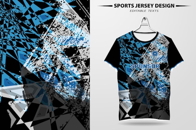 Un diseño vectorial de camiseta deportiva para impresión por sublimación