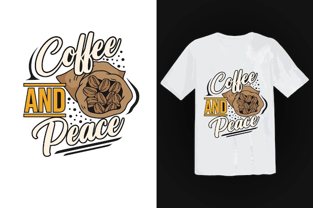 Vector diseño vectorial de camisetas de café