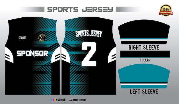 Diseño vectorial de camisetas de fútbol listo para imprimir diseño de camiseta