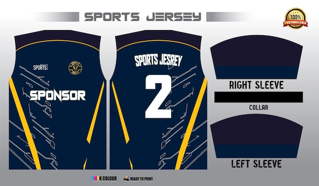 Diseño vectorial de camisetas de fútbol listo para imprimir diseño de camiseta