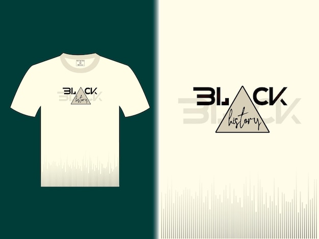 Diseño vectorial de camisetas negras de historia2