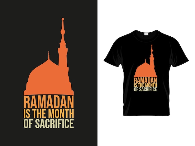 Vector diseño vectorial de camisetas de ramadán