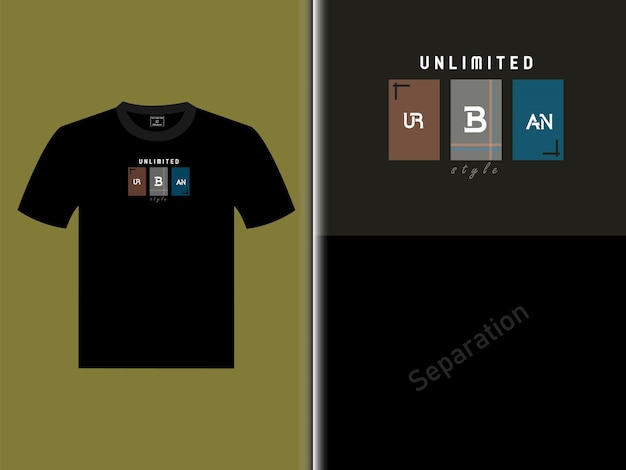 Diseño vectorial de camisetas urbanas