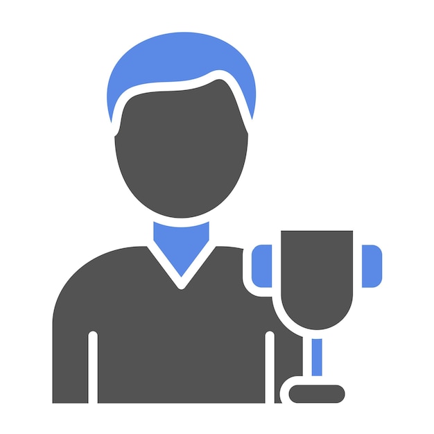 Diseño vectorial Campeón Estilo de icono