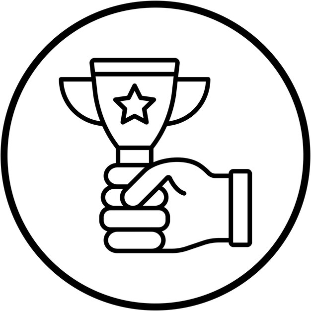 Diseño vectorial Campeón Estilo de icono