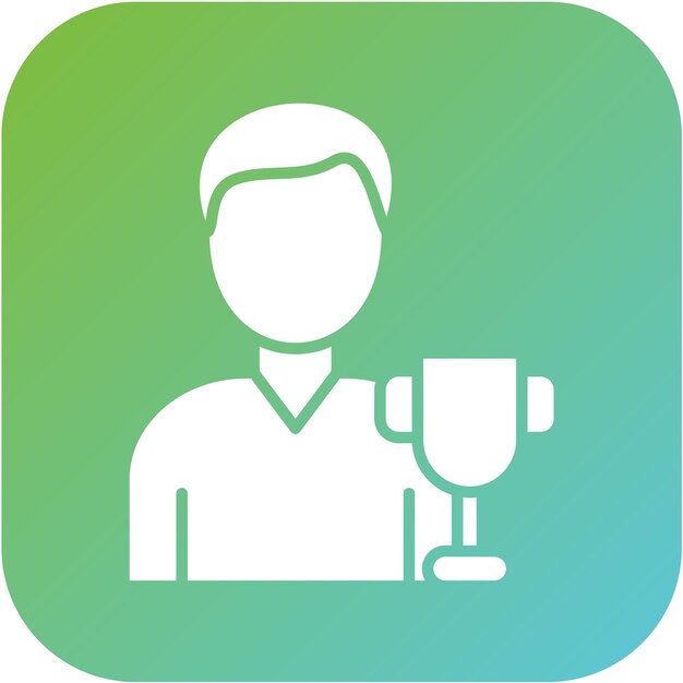 Diseño vectorial Campeón Estilo de icono