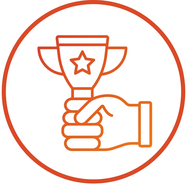 Diseño vectorial Campeón Estilo de icono