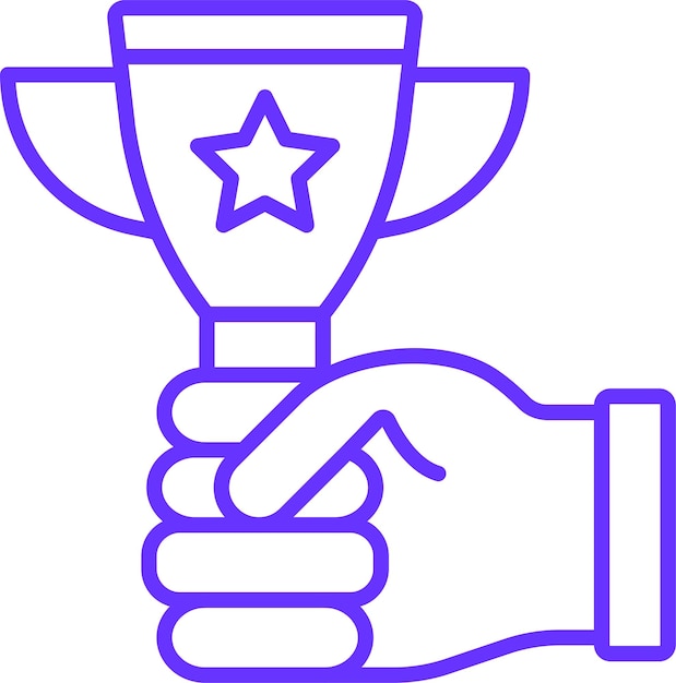 Diseño vectorial Campeón Estilo de icono