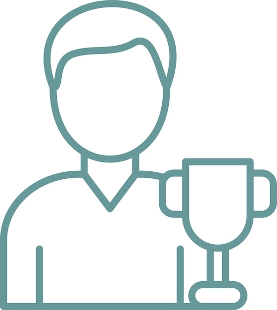 Diseño vectorial Campeón Estilo de icono