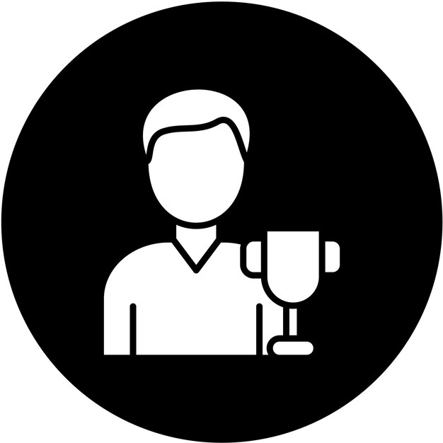 Diseño vectorial Campeón Estilo de icono