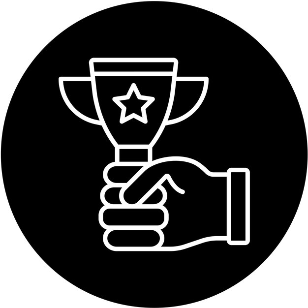 Diseño vectorial Campeón Estilo de icono