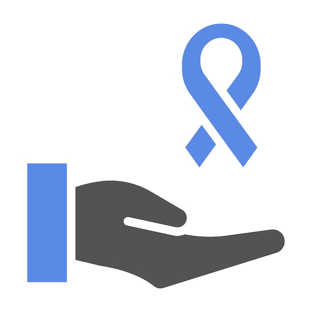 Diseño vectorial de cáncer Estilo de icono inspirador
