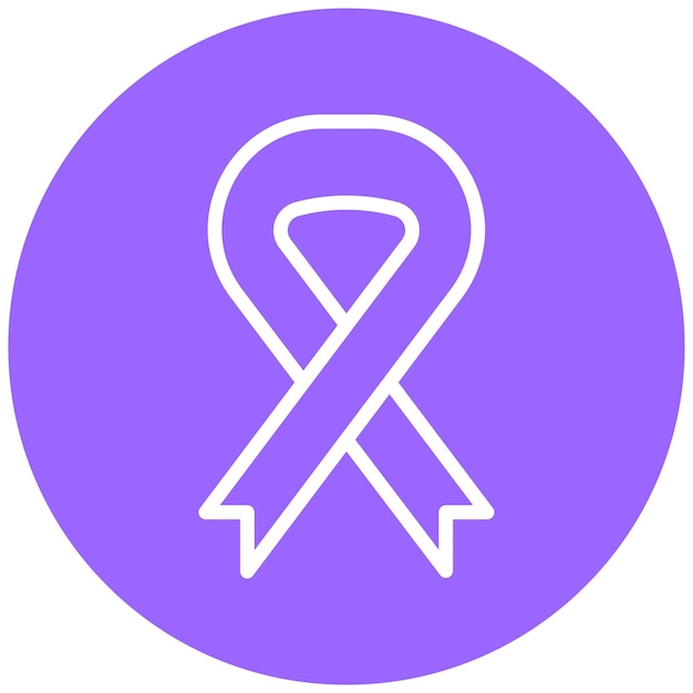 Diseño vectorial de cáncer Estilo de icono motivacional