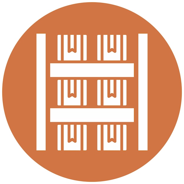 Diseño vectorial Capacidad del estante Estilo del icono