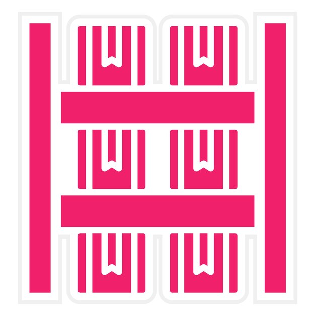 Diseño vectorial Capacidad del estante Estilo del icono