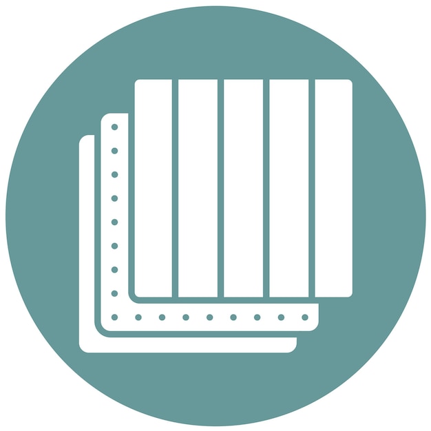 Diseño vectorial de capas de tela Estilo de icono